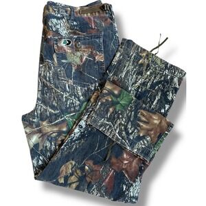 Russell Outdoors Mens Mossy Oak Camo Explorer Midweight Cargo‎ Pants Large L